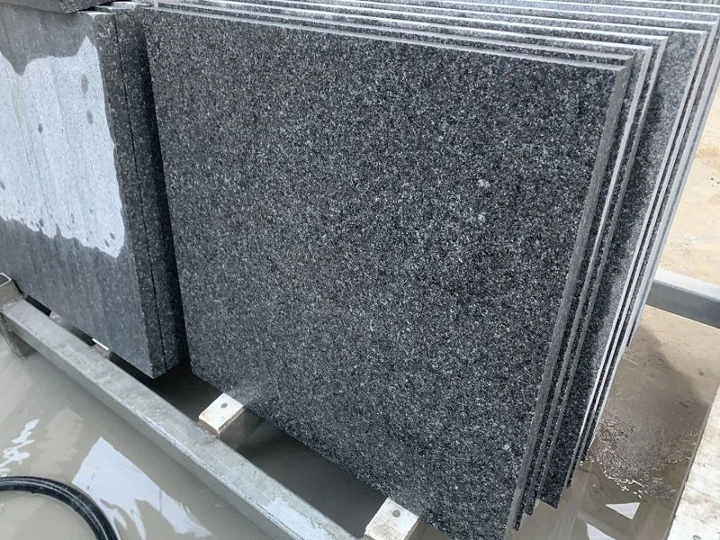 Black Granite Floor Tile