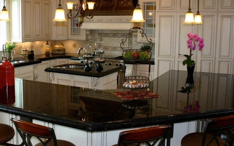 Black Granite Kitchen Countertops