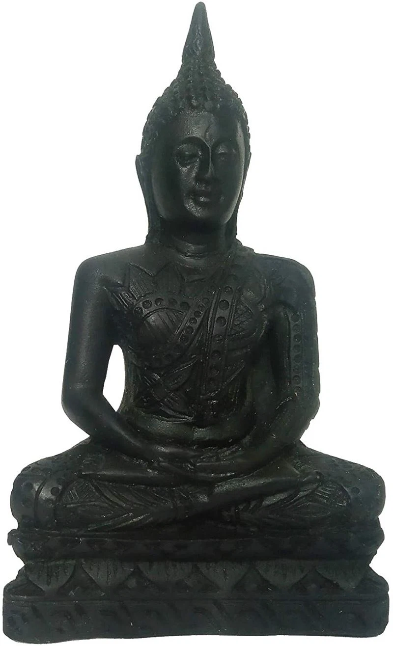 Black Granite Lord Buddha Statue