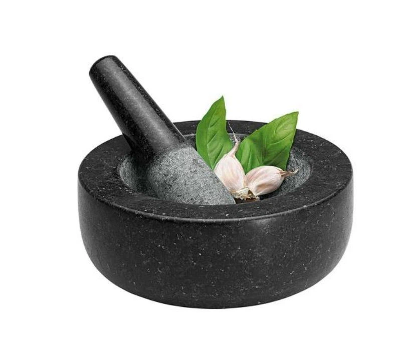 Black Granite Mortar And Pestle