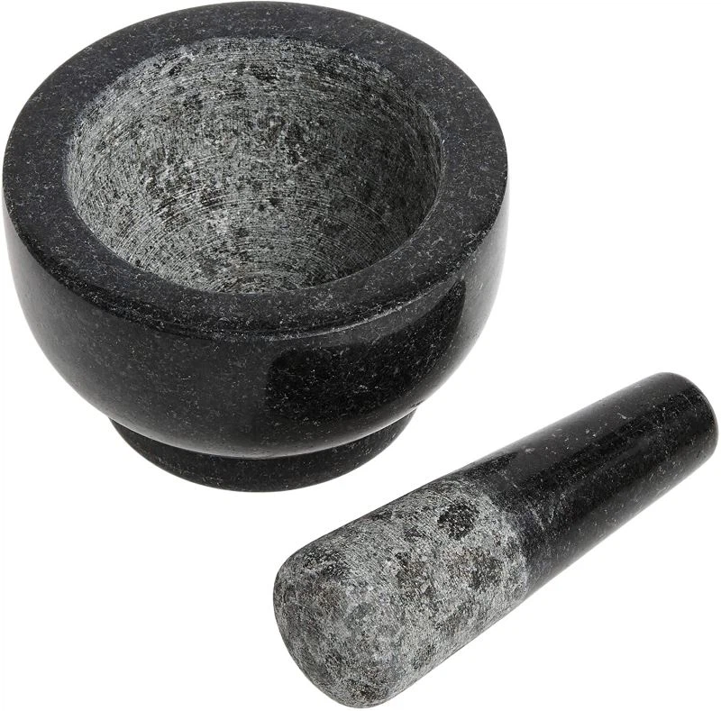 Black Granite Mortar And Pestle