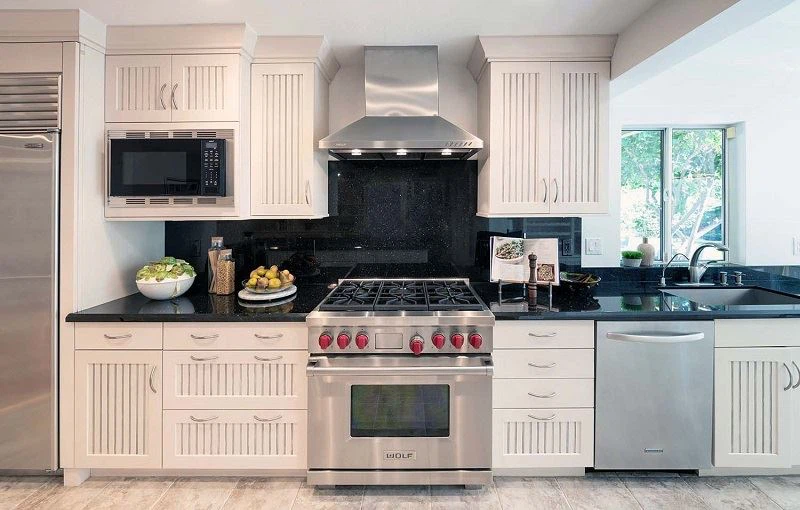 Black Granite Tiles For Kichen Backsplash