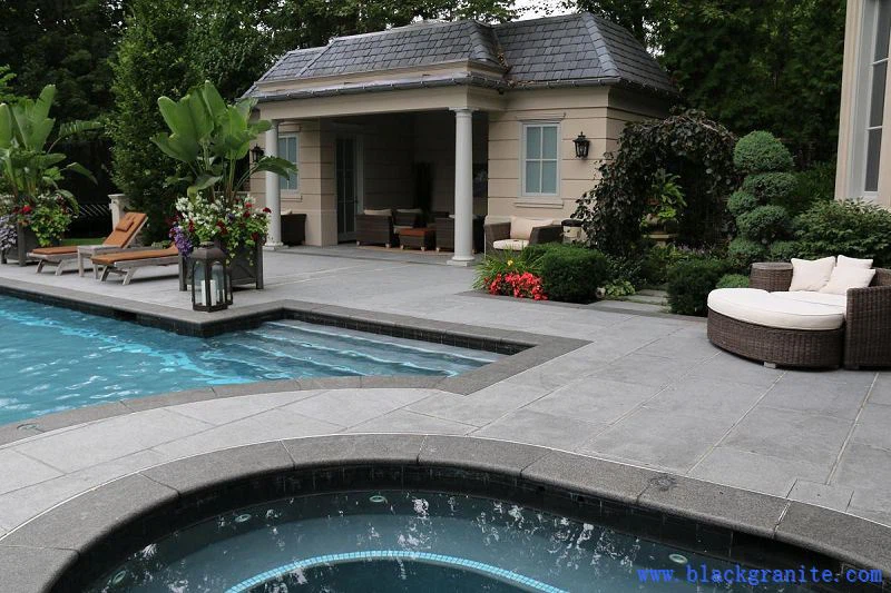 Black Granite Tiles For Pool Coping