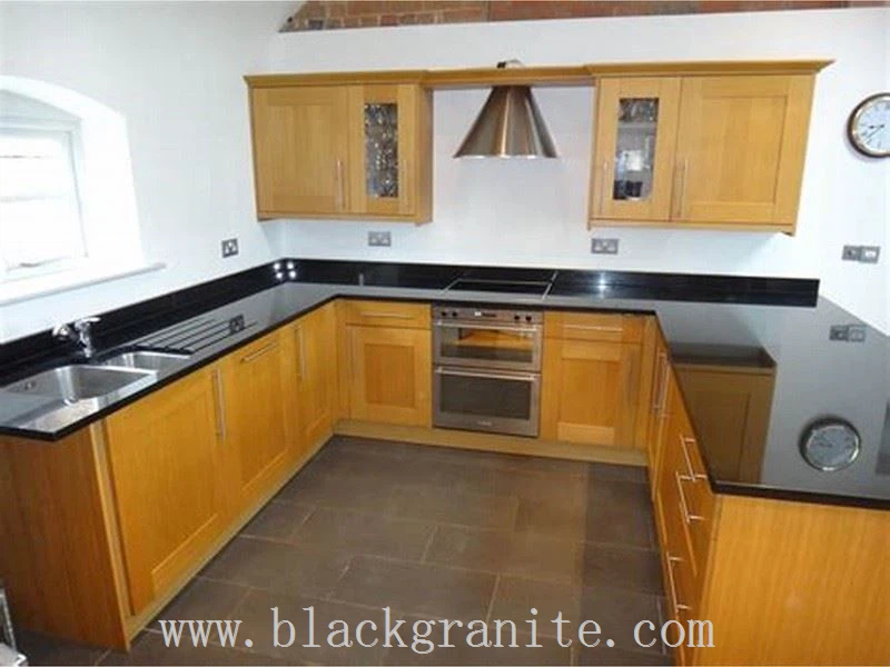 Black Granite Worktop and Island Top for Kitchen