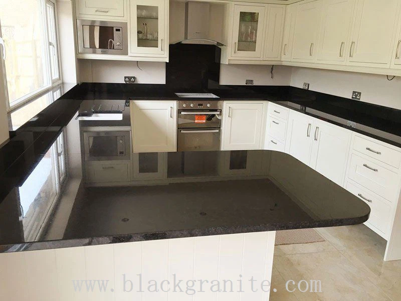 Black Granite Worktop and Island Top for Kitchen