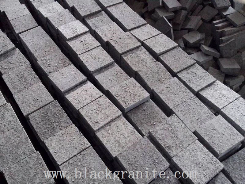 Black Granite and Limestone Cobbles and Setts 100x100x50