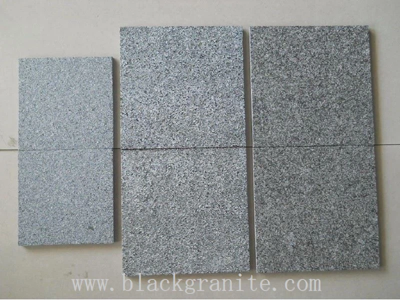 Black Grey and Dark Gray Granite Slabs for Paving