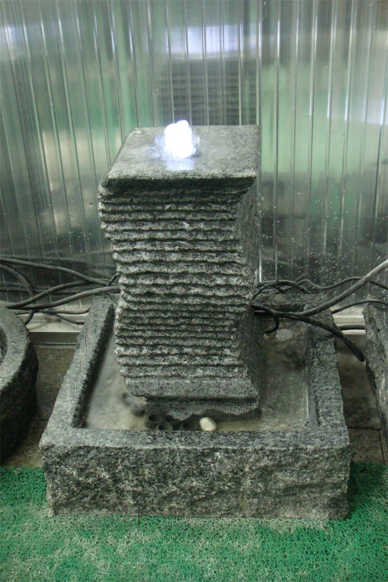 Black Small Stone Fountain