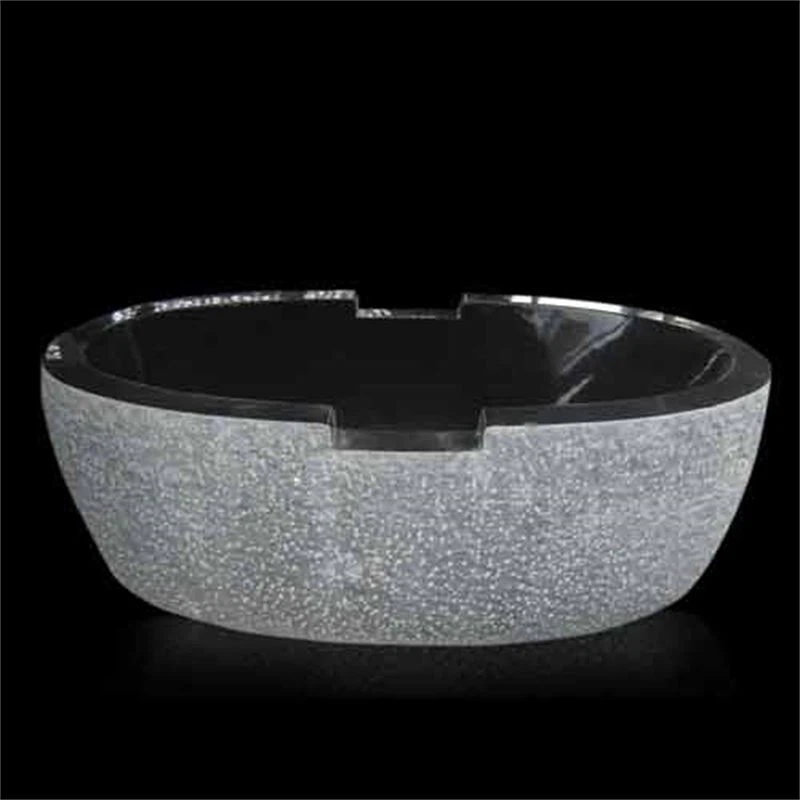 Black Soaking Stone Bathtub