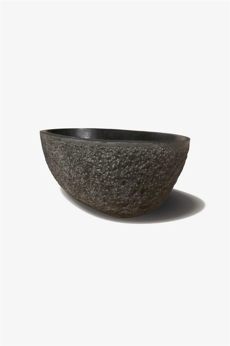 Black Soaking Stone Bathtub