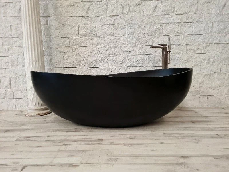 Black Stone Bath Tub