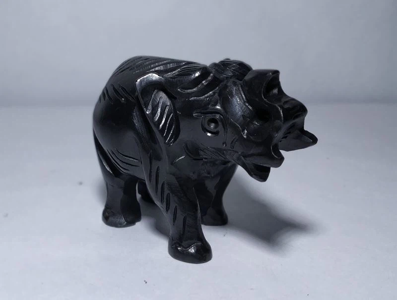 Black Stone Carving Animal Sculpture