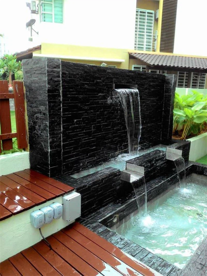 Black Stone Fountain