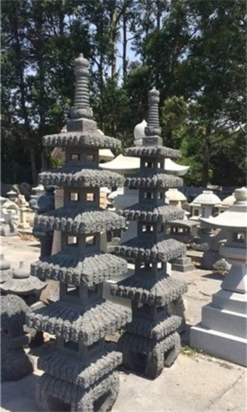 Black Stone Lanterns