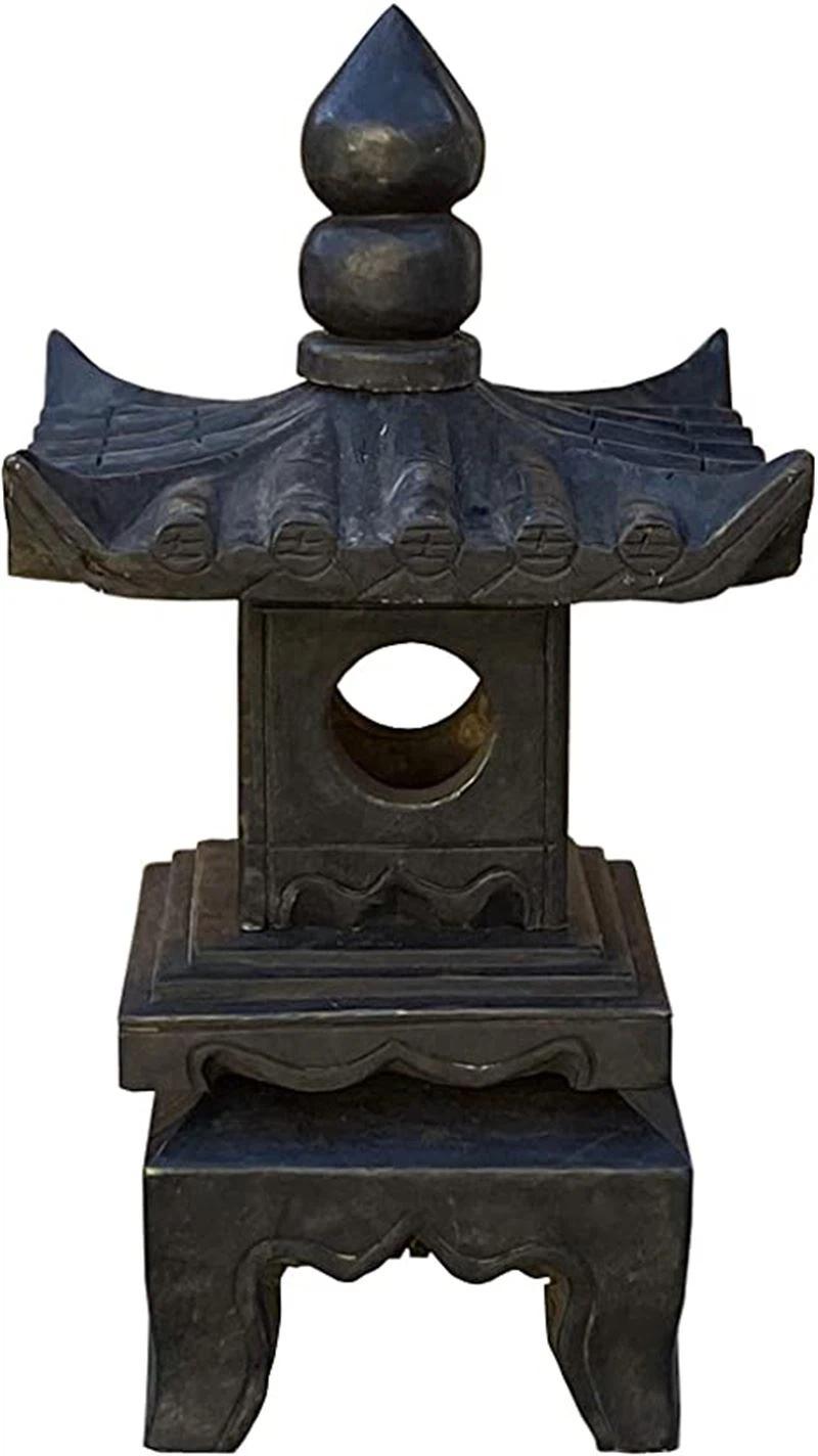 Black Stone Lanterns