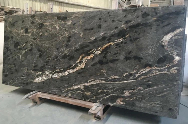 Brazilian Black Cosmic Granite Slabs