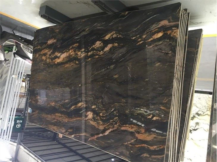 Brazilian Black Granite Magma Gold