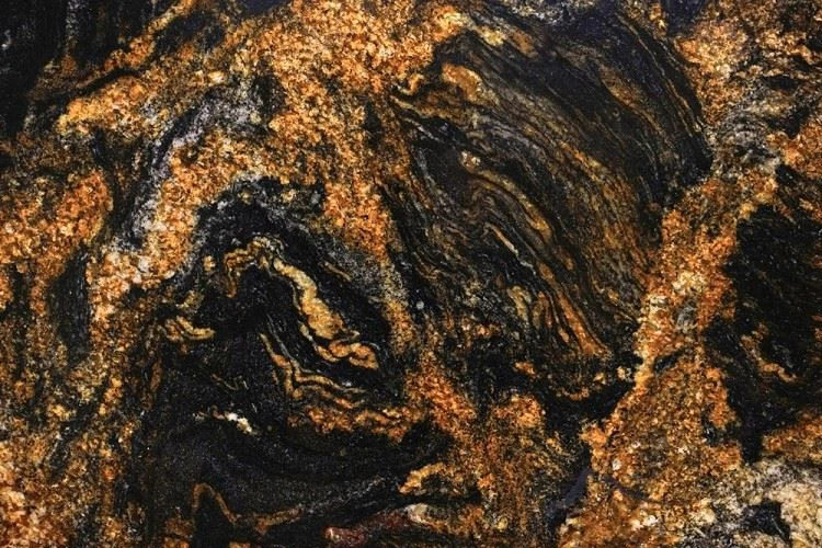 Brazilian Black Granite Magma Gold