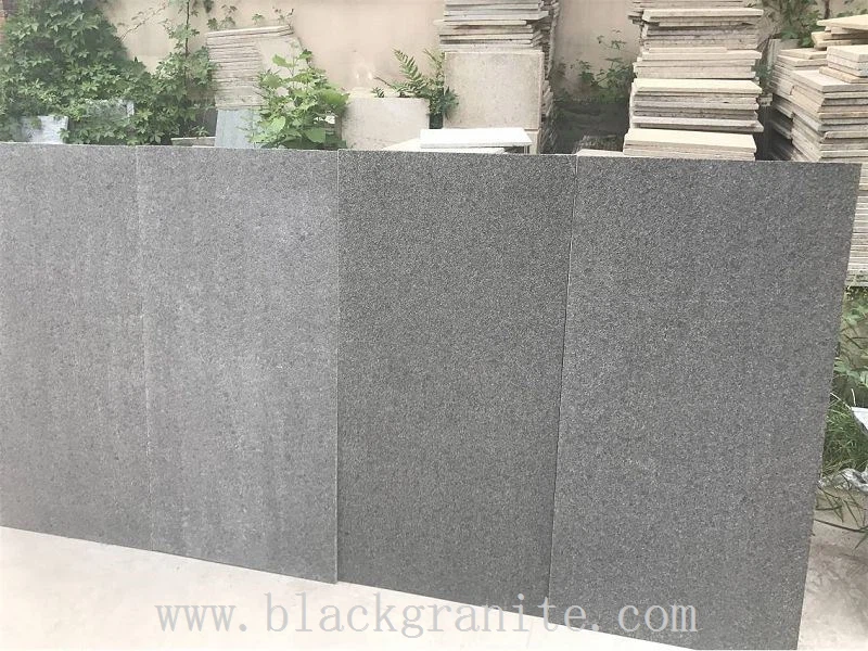 Charcoal Dark Grey Granite Tiles