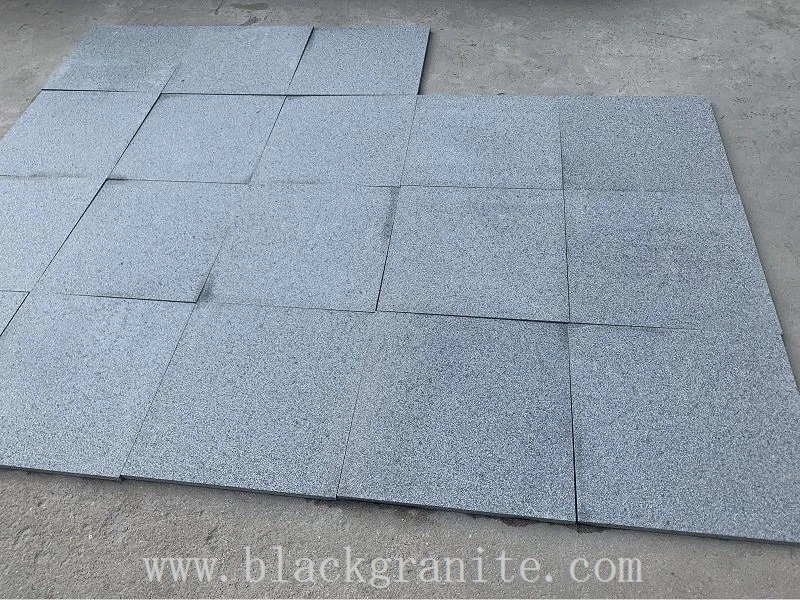 Charcoal Dark Grey Granite Tiles