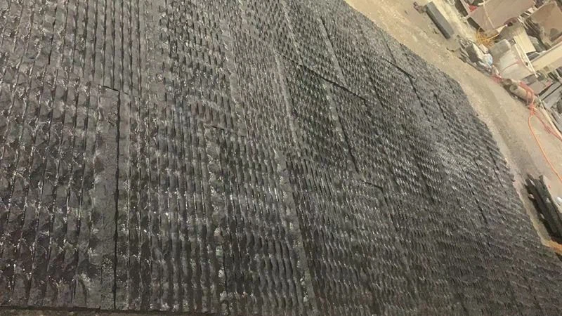 China Black Granite Water Feature Wall Cladding