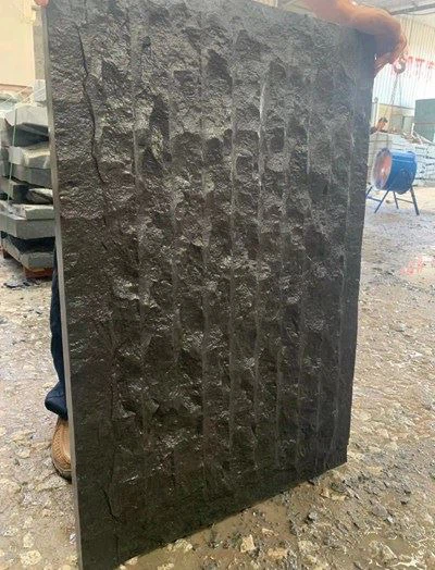 China Black Granite Water Feature Wall Cladding