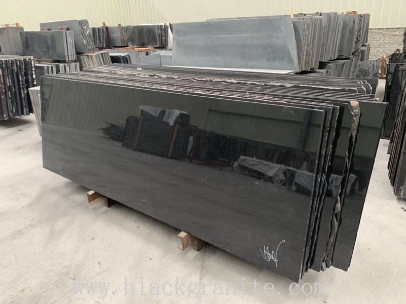 Dark Black Granite Slabs for Paving