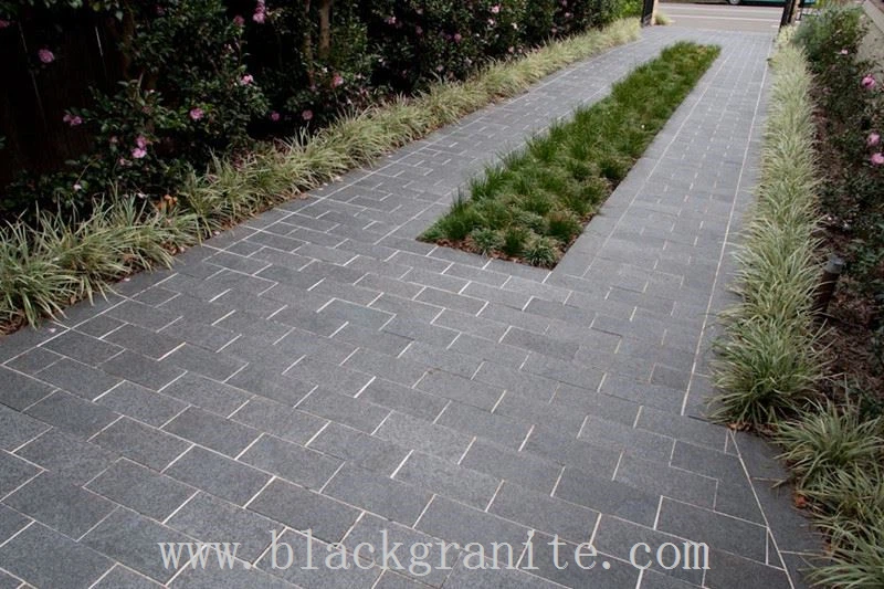 Dark Blue and Black Granite for Paving Slabs