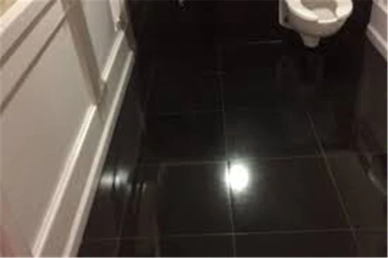 Granite Black Stone Flooring In House