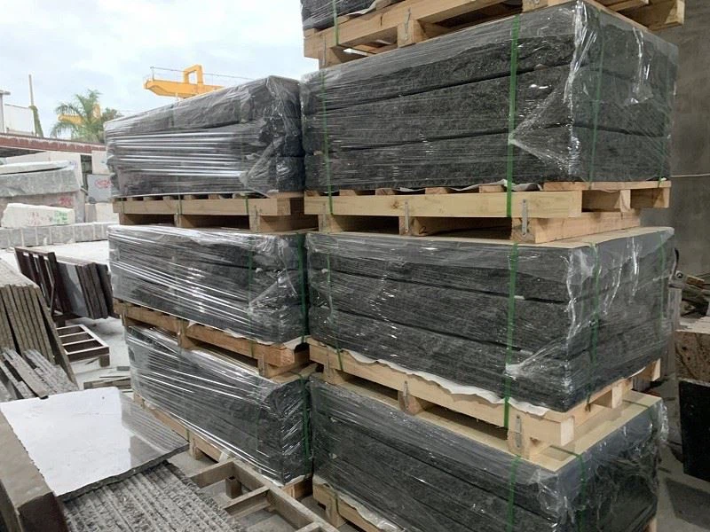 Granite Flamed And Brushed Paving packing