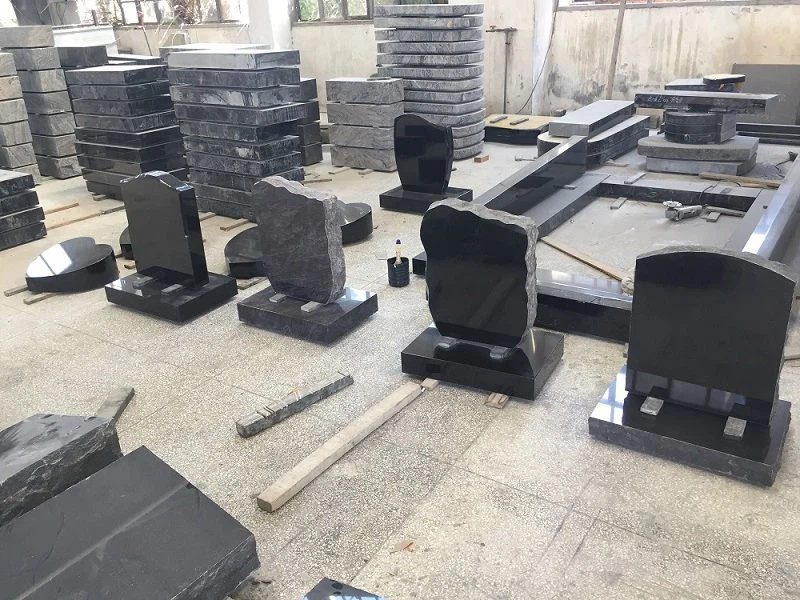 High Quality Chinese Black Granite Tombstones