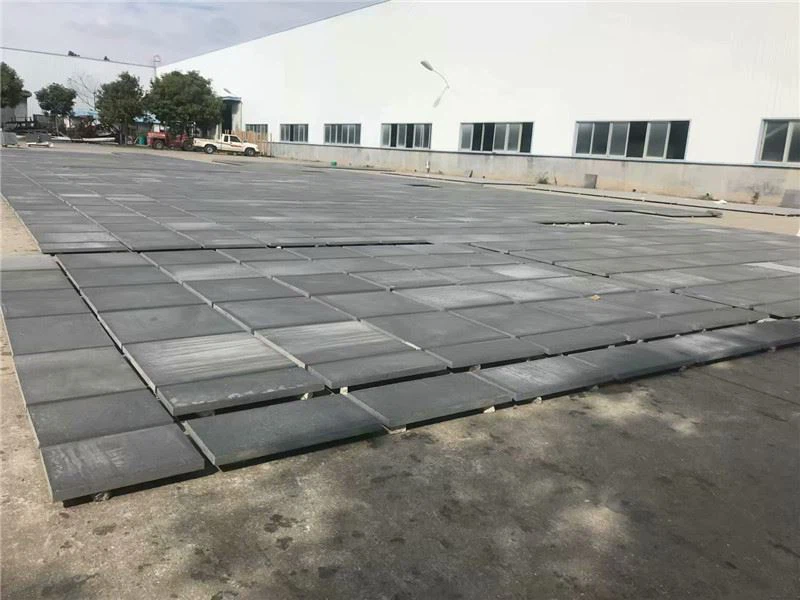 Honed Black Granite Floor Tile