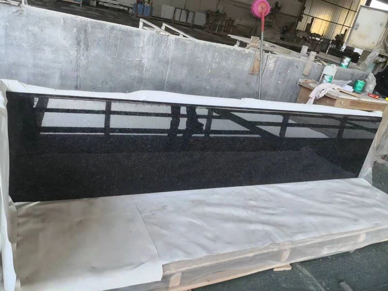 Natural China Black Granite Countertop slabs