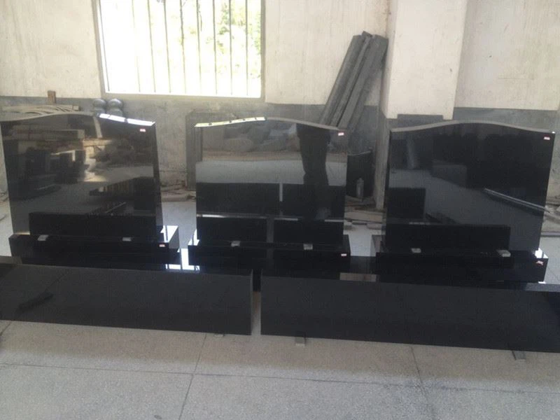 Natural Polished Black Granite Monument And Tombstones