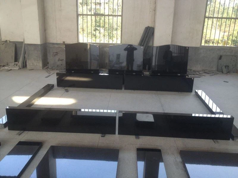 Natural Polished Black Granite Monument And Tombstones