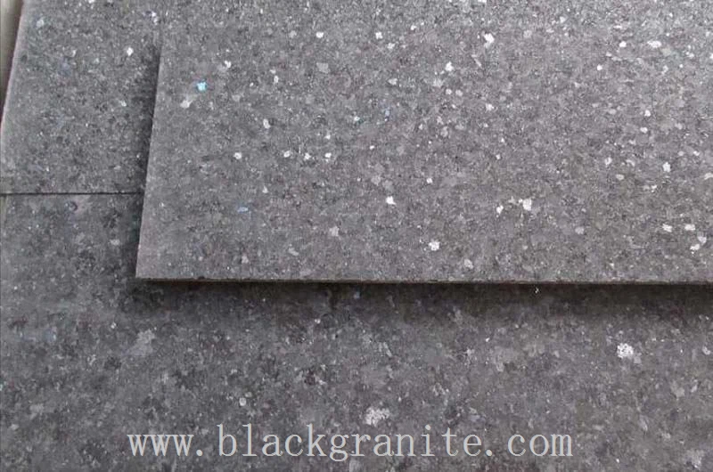 Polished Black Diamond Granite Tiles and Counter Tops