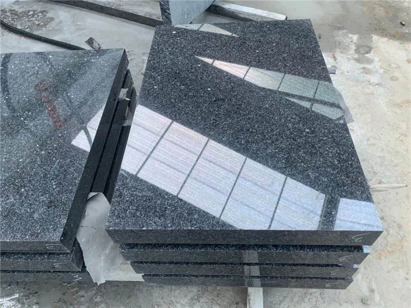 Polished Black Forest Granite Tile