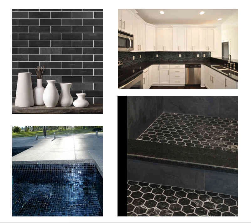 Various Black Granite Mosaic Tiles