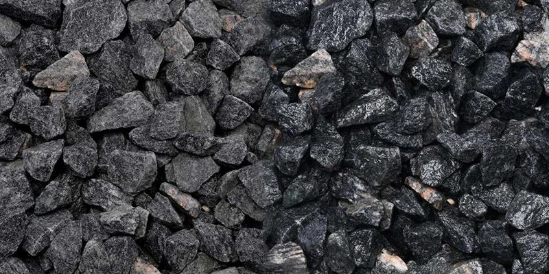 Wholesale Garden Landscaping Decoration Natural Black Granite Crushed Stone Small Chips 5-8mm For Sale